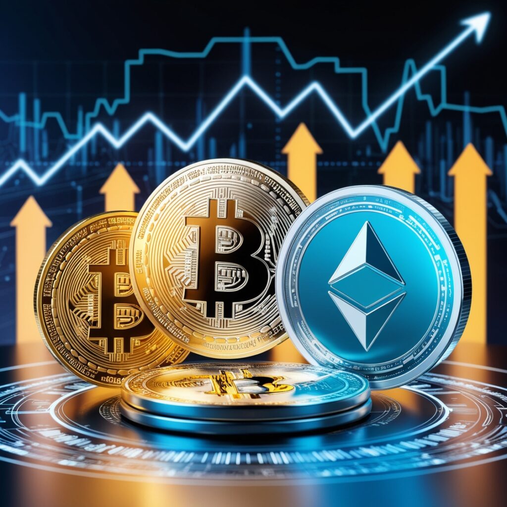 trending Market new bitcion and Cardano